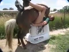 A horse fucked him like a woman